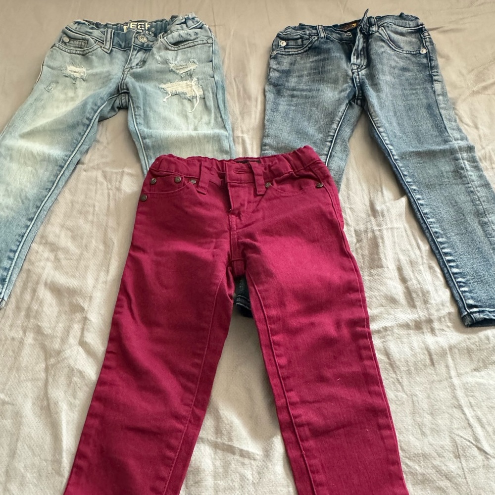 (3) Pants Jeans for Girls size 3